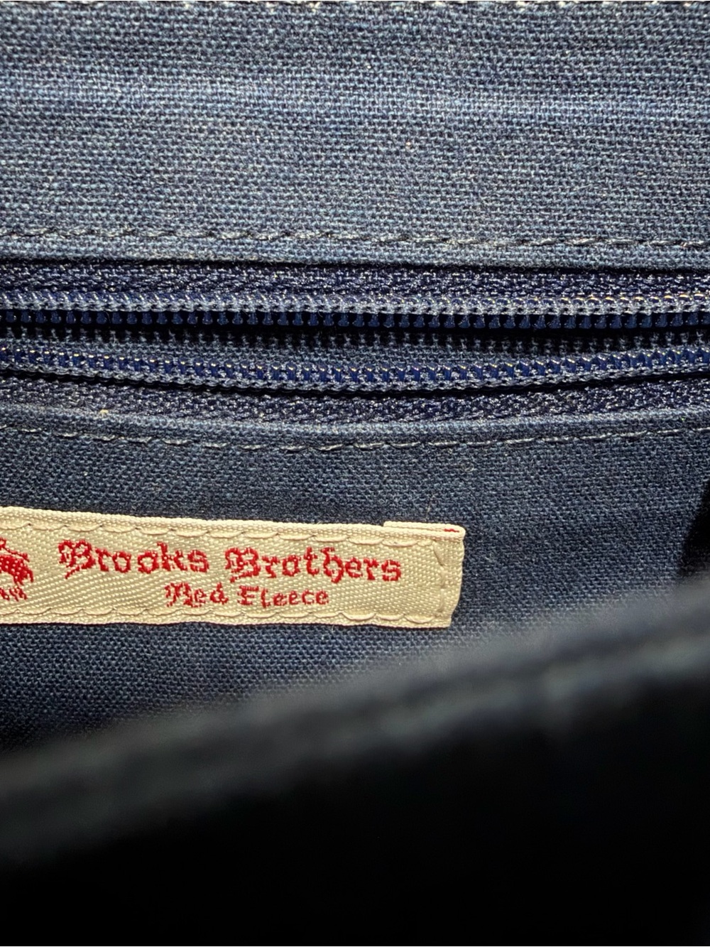 Vintage Brooks Brothers Red Fleece Crossbody bag houndstooth plaid - Picture 9 of 11
